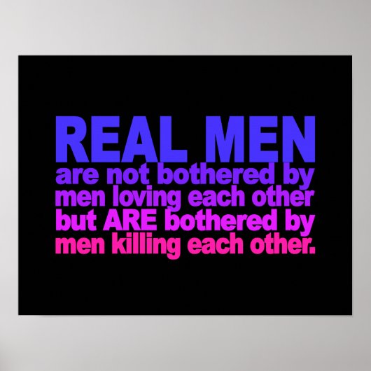 Real Mannen poster (Voorkant)