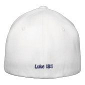 Real Mannen Pray Bible Quote past het aan Geborduurde Pet (Achterkant)