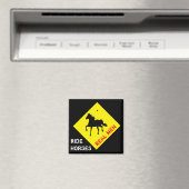 Real Mannen Ride Horses & Party/Rodeo Magnet (Insitu (Vaatwasser))