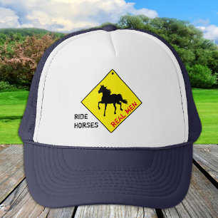 Real Mannen Ride Horses - Trucker Hat Trucker Pet
