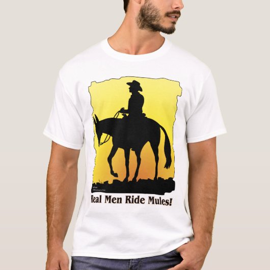 Real Mannen Ride Mules T-shirt (Voorkant)