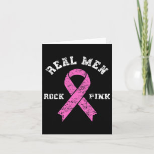 Real Mannen Rock roze - Fighting Breast Cancer Kaart