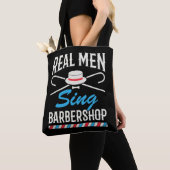 Real Mannen Sing Barbershop Quartet Singer Tote Bag (Dichtbij)