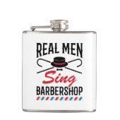 Real Mannen Sing Barbershop Singer Heupfles (Voorkant)