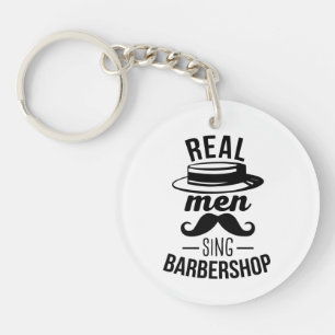 Real Mannen Sing Barbershop Sleutelhanger