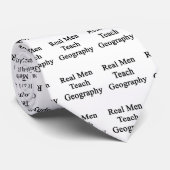 Real Mannen Teach Geography Stropdas (Opgerold)
