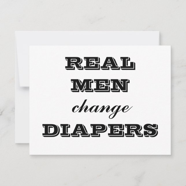 REAL MANNEN veranderen DIAPERS (Voorkant)