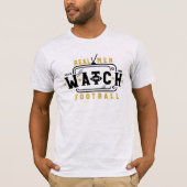 Real Mannen Watch Football | Funny Football Gezegd T-shirt (Voorkant)