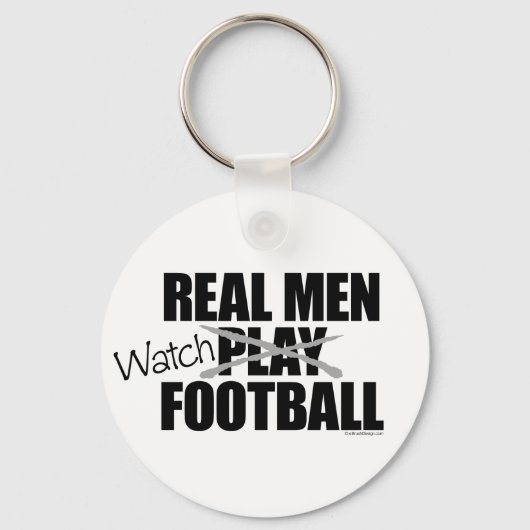 Real Mannen Watch Football Sleutelhanger (Voorkant)