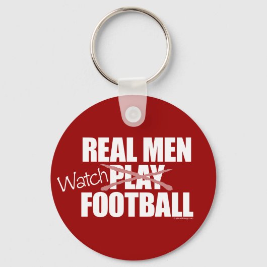 Real Mannen Watch Football Sleutelhanger (Voorkant)