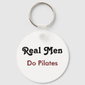Real Men Do Pilates Sleutelhanger (Voorkant)