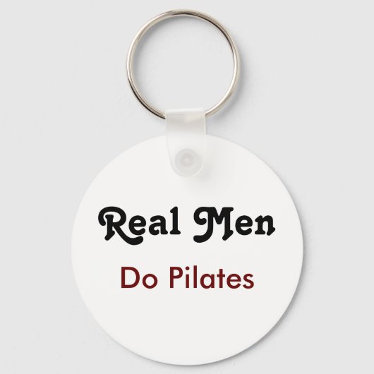 Real Men Do Pilates Sleutelhanger (Voorkant)