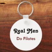 Real Men Do Pilates Sleutelhanger (Voorkant)