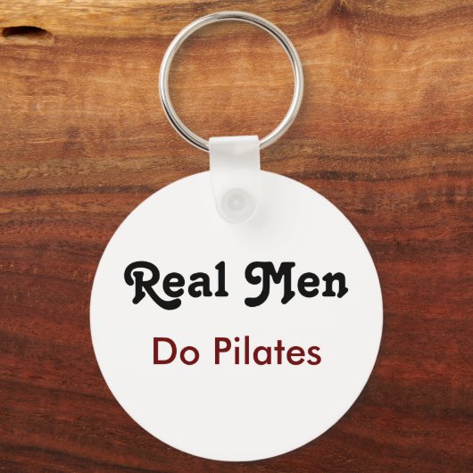 Real Men Do Pilates Sleutelhanger (Voorkant)