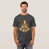 Real Men Do Yoga  Man Yoga Pose T-shirt (Voorkant volledig)