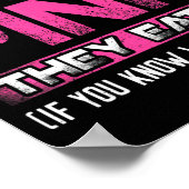 Real Men Dont Wear Nk They Eat It If You Know W  Poster (Hoek)