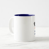 Real Men Drink Tea Tweekleurige Koffiemok (Voorkant links)