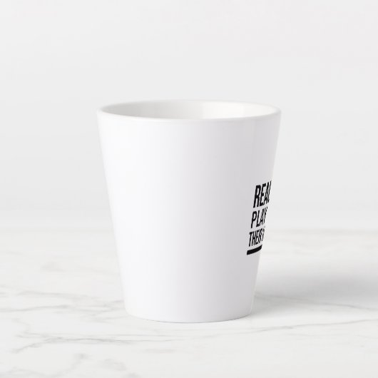 Real men play with their weiners latte mok (Voorkant)