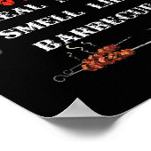 Real Men Smell Like Byrbecue - Bbq Smoker Byrbecue Poster (Hoek)