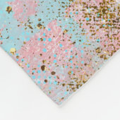 Real Mermaid Life - Glitter Gold Mermaid Fleece Deken (Hoek)