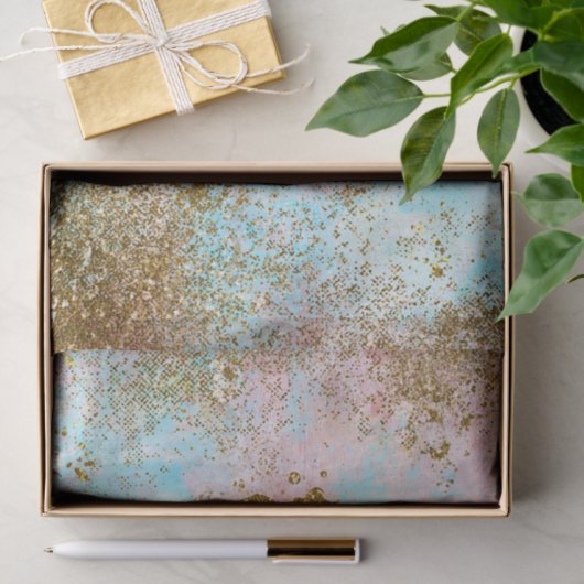 Real Mermaid Life - Glitter Gold Mermaid Tissuepapier (Geschenk)