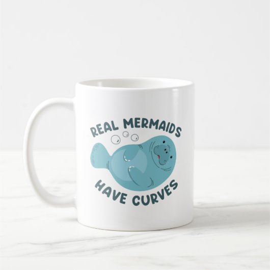 Real Mermaids hebben curven Koffiemok (Links)