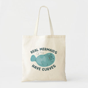 Real Mermaids hebben curven Tote Bag