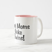 Real Moms maken Twins Tweekleurige Koffiemok (Voorkant rechts)
