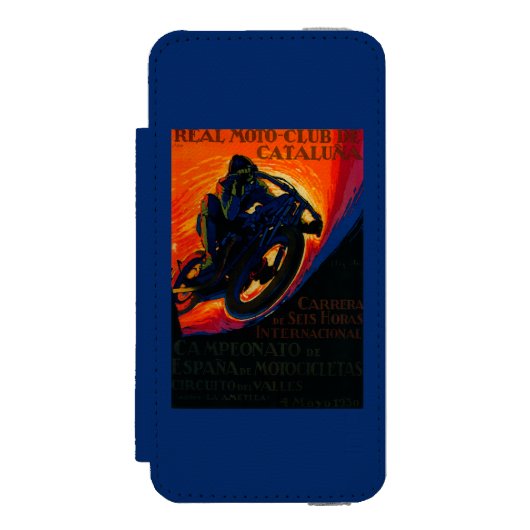 Real Moto Club PosterEurope Incipio iPhone Portemonnee Hoesje (Voorkant Agenda)