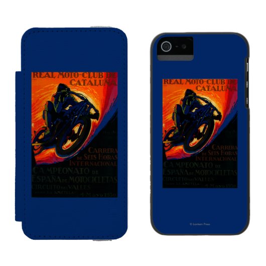 Real Moto Club  PosterEurope Incipio iPhone Portemonnee Hoesje (Naast elkaar)