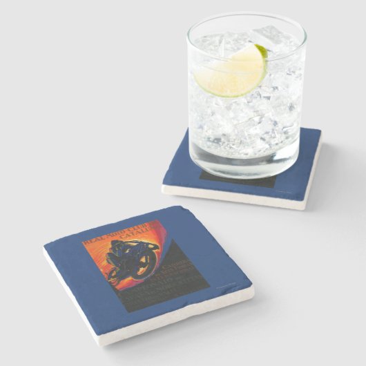 Real Moto Club PosterEurope Stenen Onderzetter (Zijkant)