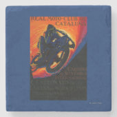 Real Moto Club  PosterEurope Stenen Onderzetter (Voorkant)