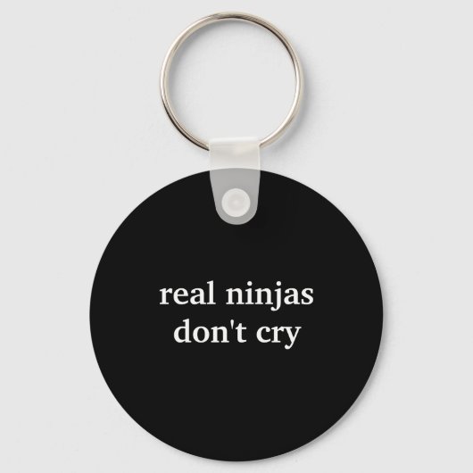 Real Ninjas Dont Cry Sleutelhanger (Voorkant)