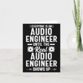 Real O Engineer Sound Engineering Funny Quote  Kaart (Voorkant)