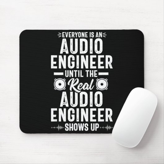 Real O Engineer Sound Engineering Funny Quote  Muismat (Met muis)