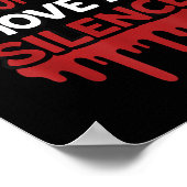 Real Ones Move In Silence Money Quote Urban Poster (Hoek)