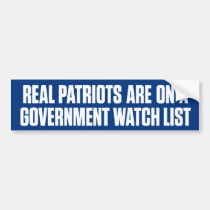 Real Patriots Bumpersticker