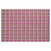 Real Pink en Green Fabric Stof (Fat Quarter)