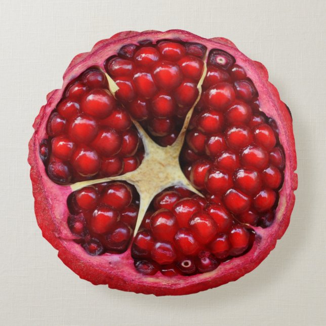 Real Pomegranate Rond Kussen (Voorkant)