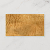 Real Pommele Sapele Veneer Woodgrain Visitekaartje (Achterkant)