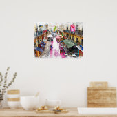 Real Portugal — Lissabon Street Poster (Keuken)