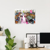 Real Portugal — Lissabon Street Poster (Thuiskantoor)