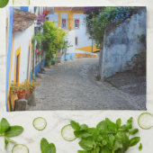 Real Portugal — Obidos Flowers Theedoek (Gevouwen)