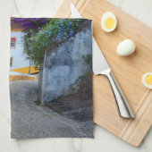 Real Portugal — Obidos Flowers Theedoek (Quarter Fold)