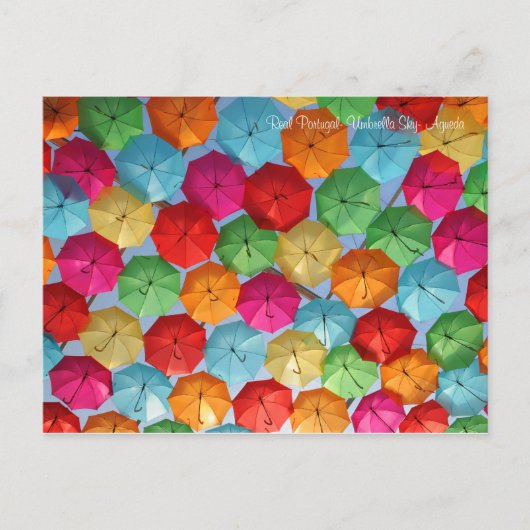 Real Portugal — Umbrella Sky — Agueda Briefkaart (Voorkant)