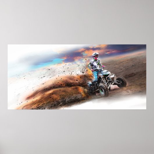 Real Quad Bike Fun voor jongens Poster (Voorkant)