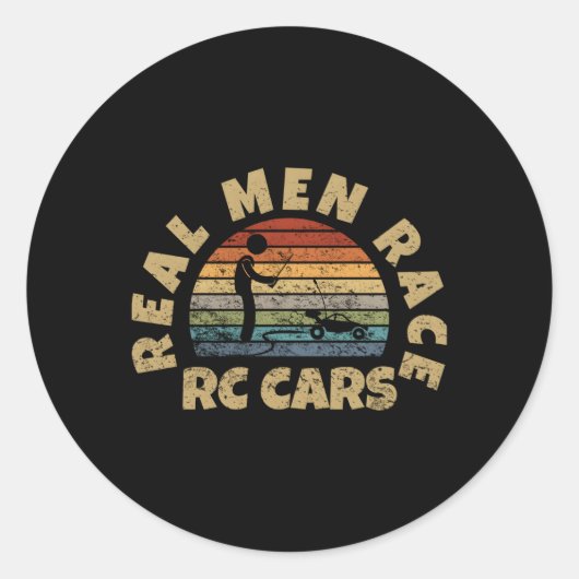Real Race Rc auto's Rc auto's Ronde Sticker (Voorkant)