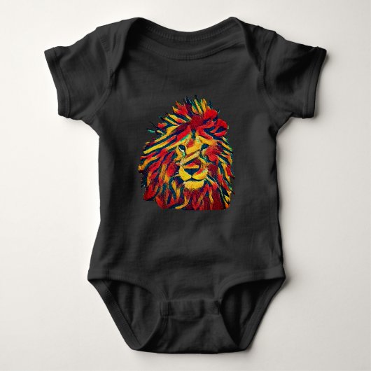 Real Rasta Lion Romper (Voorkant)