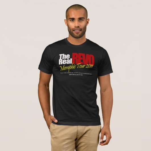 Real Revo Black T-Shirt (Voorkant volledig)