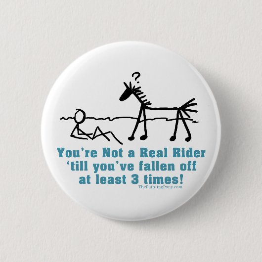 Real Rider Ronde Button 5,7 Cm (Voorkant)